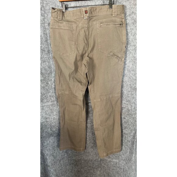 Royal Robbins Mens Utility Pants Size 38 Khaki Cotton Blend Outdoor Wear Read - Picture 2 of 10